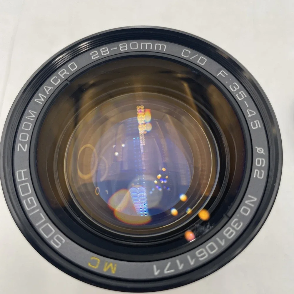 Vintage Soligor MC C/D Zoom+Macro  28-80mm F:3.5-4.5 Camera lens w/case